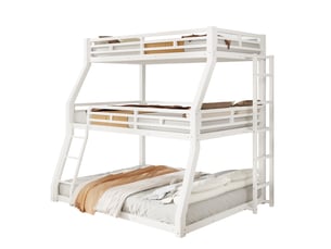 Lit superposé 140x200 cm <strong>COVREO </strong>  <strong></strong> coloris blanc
