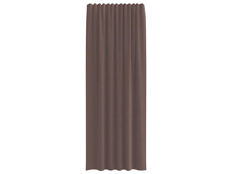  Lot de 2 rideaux en voile, voilages avec passants marron cf44448  - Conforama D