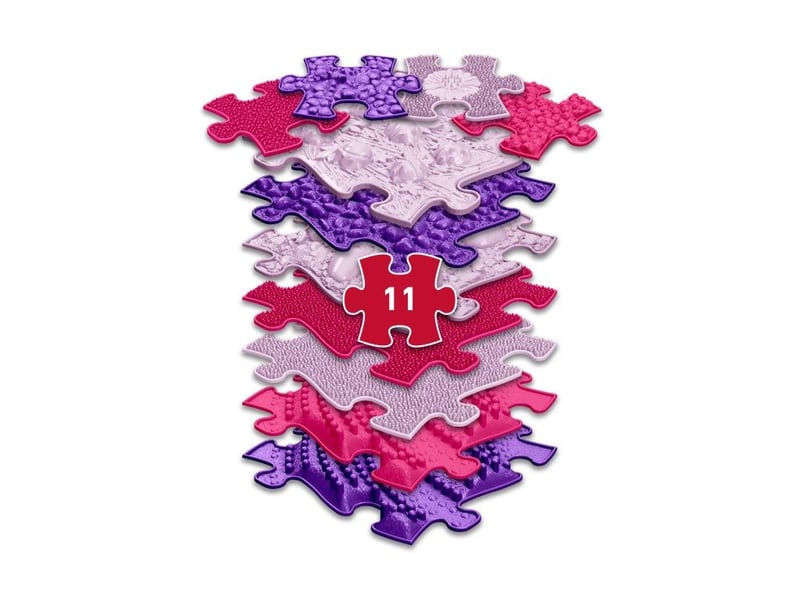  Tapis sensoriel muffik ensemble think pink - 11 pièces, pink - lilac MFK-063 - Conforama E