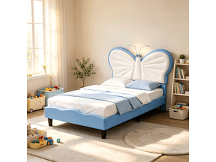 Lit simple 90x200 cm DWEEZNOP   coloris bleu