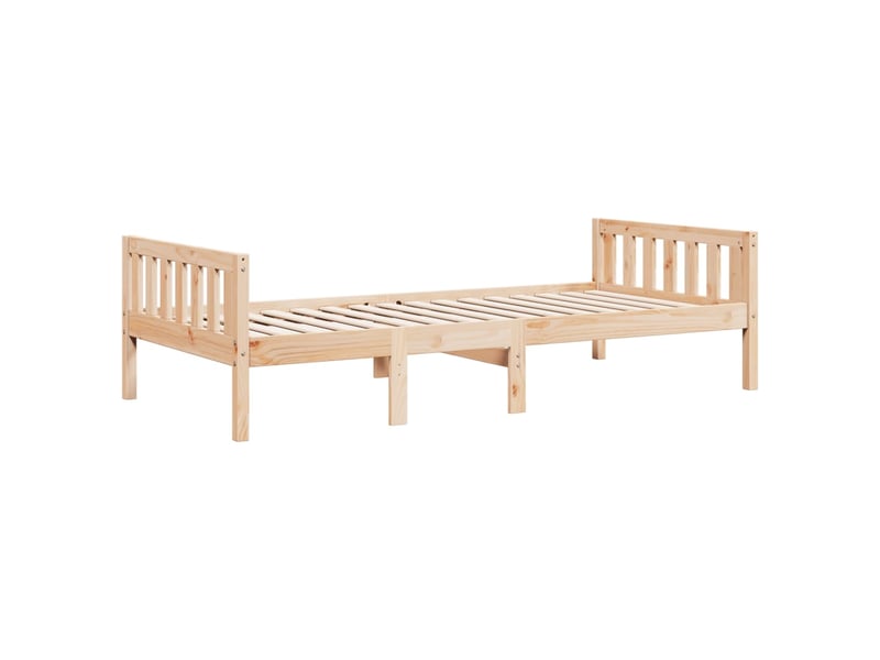  Lit pour enfants - lit jeune sans matelas 80x200 cm bois de pin massif  - Conforama C