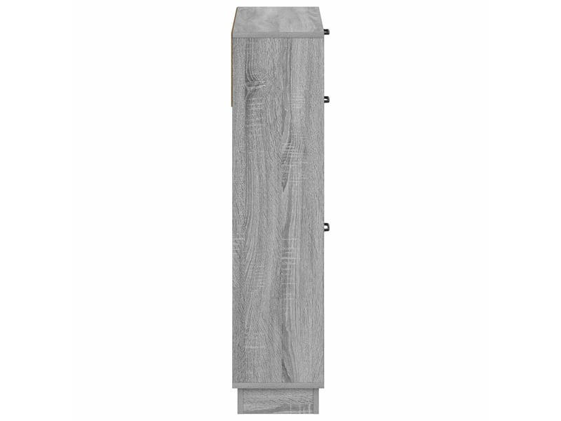  Meuble à chaussures, armoire à chaussures hoorn 78x24x100 cm bois d'ingénierie shl8404  - Conforama E