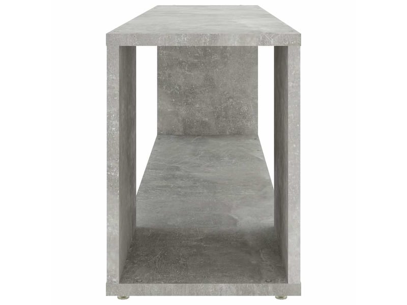  Meuble tv - banc tv - meuble de rangement gris béton 100x24x32 cm bois d'ingénierie  - Conforama D