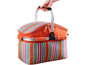Refroidisseur de pique-nique pliable: matériau durable isolé de 30 litres, rangement pour glacière en plein air, organisateur de nourriture de voyage