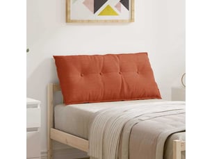Coussin de dos, coussin de dossier rouge orange 100 x 50 cm tissu en velours côtelé cf55008
