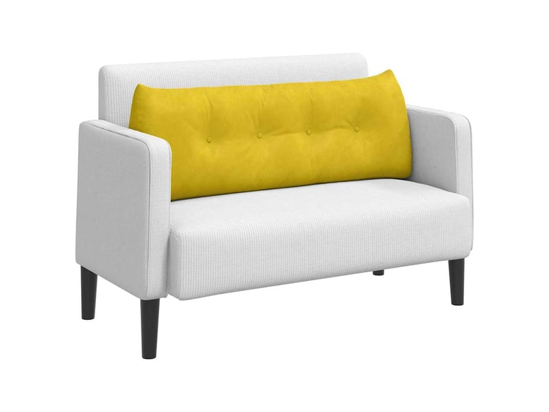  Coussin de dos, coussin de dossier jaune 140 x 24 x 50 cm velours cf54752  - Conforama C