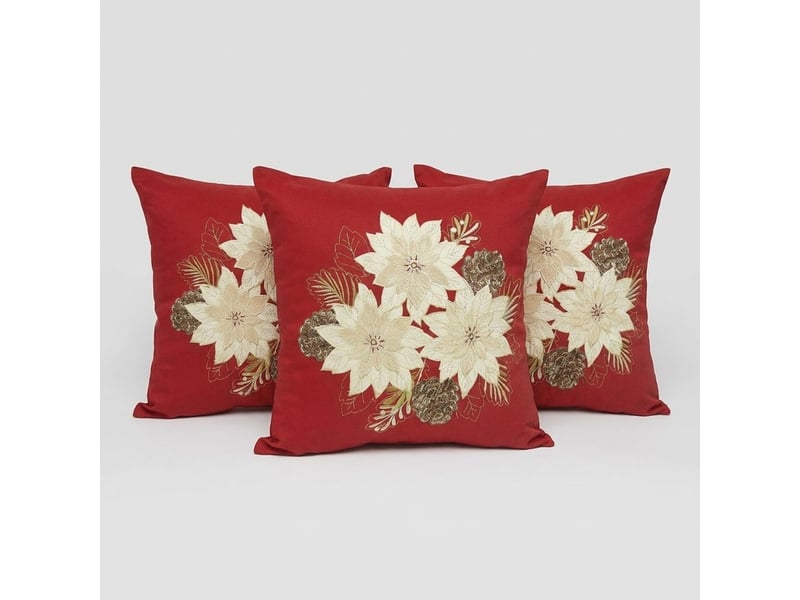  Coussin décoratif carré déhoussable en tissu smith  - Conforama A