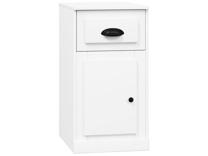  Armoire latérale, meuble de rangement avec tiroir blanc 40x50x75cm bois d'ingénierie  - Conforama A