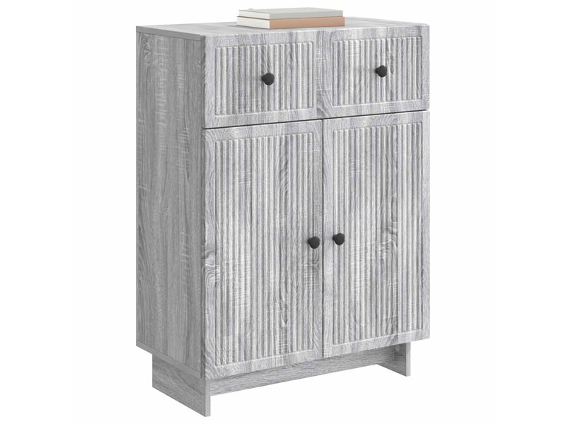  Buffet - bahut - meuble de rangement sonoma gris 66 x 34,5 x 90 cm bois d'ingénierie  - Conforama C