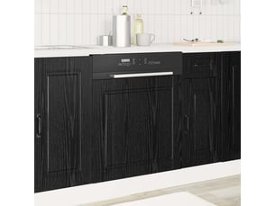 Panneau de lave-vaisselle chêne noir 60x1,5x57cm shl4342