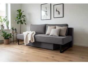Canapé nomi 3 places tissu faro 23 gris