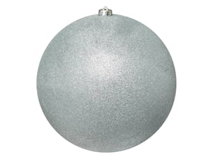 Boule maxi d.25cm pailletée argent
