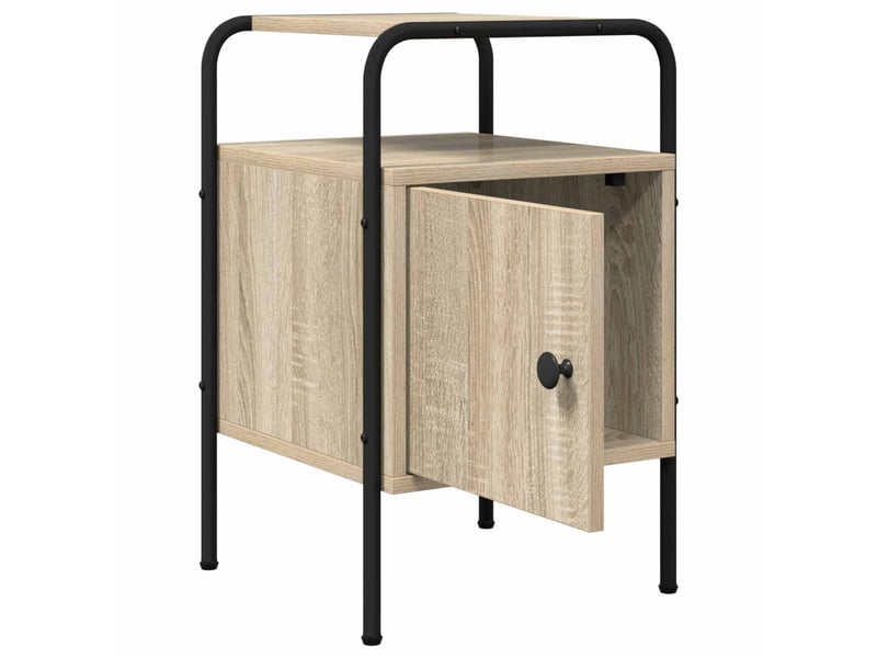  Table de chevet - cabinet de chevet - table de nuit 2 pc chêne sonoma 35 x 36,5 x 56 cm  - Conforama D