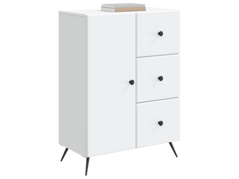  Buffet - bahut - meuble de rangement blanc 66 x 34,5 x 90 cm bois d'ingénierie  - Conforama C