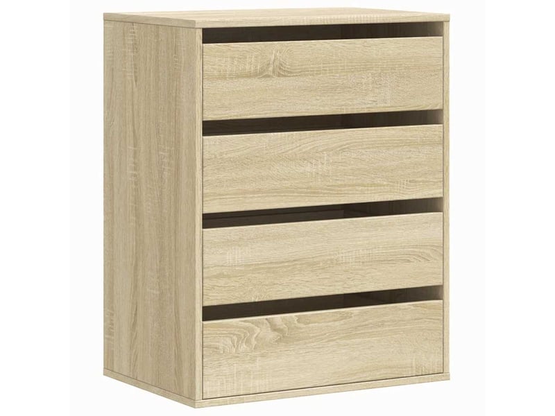  Commode chambre adulte, commode d'angle chêne sonoma 60x41x76 cm bois d'ingénierie  - Conforama A