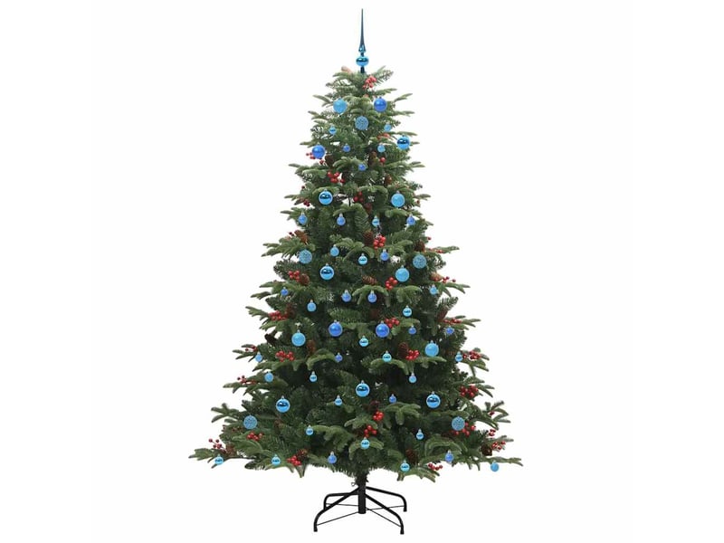  Sapin de noël, arbre de noël artificiel vert 210 cm pvc, métal et plastique cf61463  - Conforama D