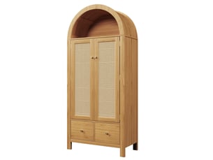 Armoire 2 porte(s)   2 tiroir(s) <strong></strong> <strong></strong> coloris naturel largeur 45 cm