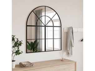 Miroir  à fixer coloris noir <strong></strong>  <strong></strong> - 80 cm x 40 cm