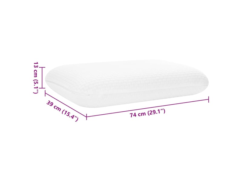  Oreiller, coussin de sommeil 74 x 39 x 13 cm mousse à mémoire de forme cf55934  - Conforama E