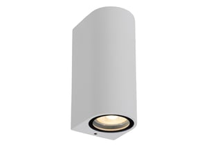 Applique murale cylindrique 2xgu10 blanche - lucide - zaro