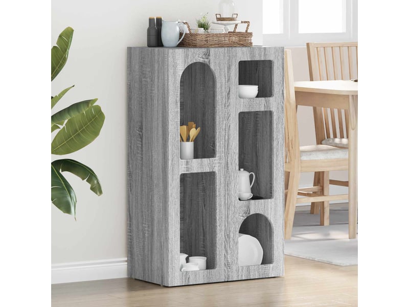  Buffet - bahut - meuble de rangement elst gris sonoma 59 x 35 x 100,5 cm bois d'ingénierie  - Conforama B