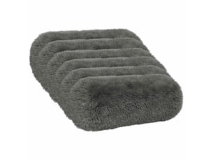 Lot de 6 coussins avec oreiller, coussins décoratifs heerlen vert clair fleece pv cf50921