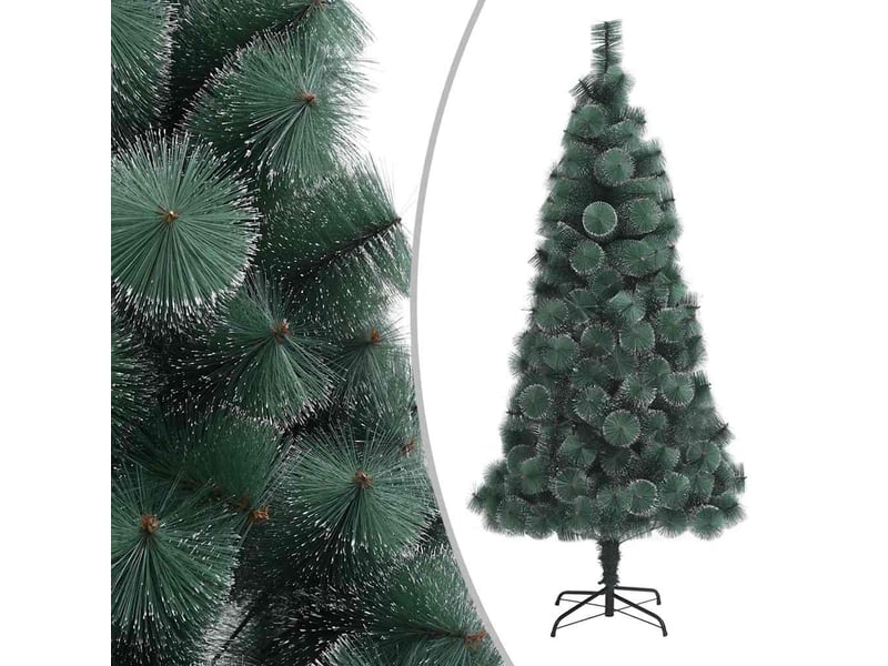  Sapin de noël artificiel, arbre de noël avec support vert 150 cm pet  - Conforama B