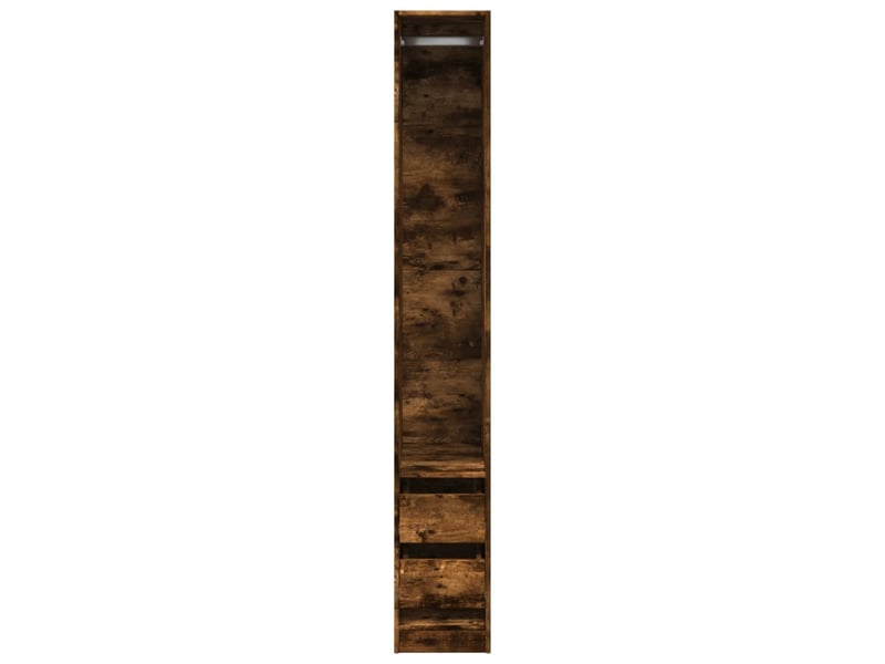  Garde-robe, armoire de rangement chêne fumé 30x50x200 cm bois d'ingénierie shl91035  - Conforama D