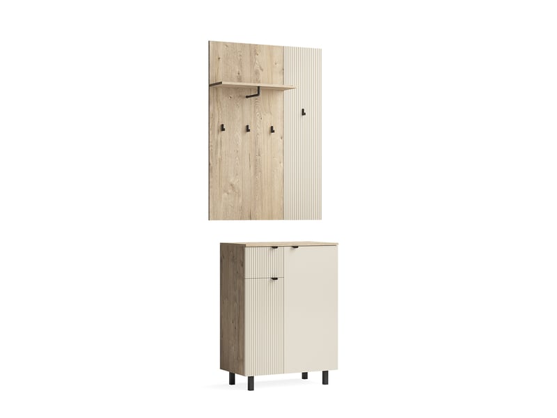  Vicco vestiaire, chênecachemire, ensemble de 2 pièces  - Conforama A