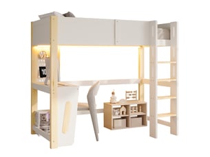 Lit mezzanine 90x200 cm <strong></strong> <strong></strong> coloris bicolore