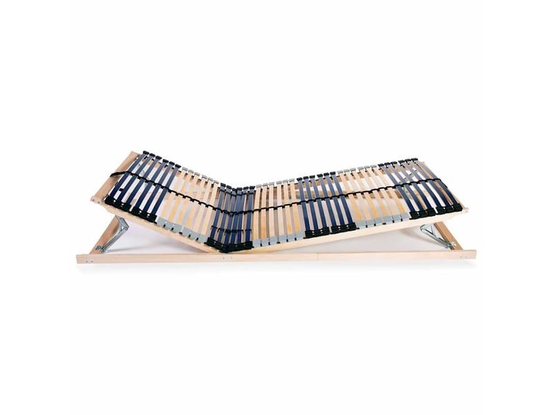  Lit simple- lit adulte -  sommier à lattes sans matelas avec 42 lattes 7 zones 90x200 cm  - Conforama B