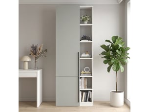 Armoire coulissante <strong></strong> <strong>OPULERANE TRADING LTD</strong> coloris gris largeur 50 cm