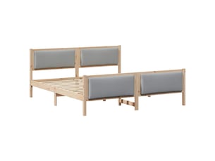 Lit 2 places 200x200 cm    coloris marron
