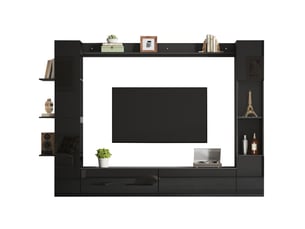 Meuble tv coloris noir 245 cm MODENVIE  