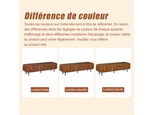 Meuble tv coloris marron  <strong></strong>  <strong></strong>