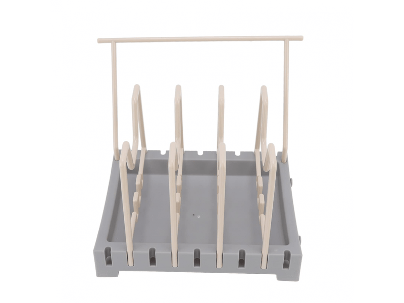Support pour couvercle de casserole en polypropylène, gain de place, base stable et antidérapante, large application, organiseur de planche à découper - Conforama A