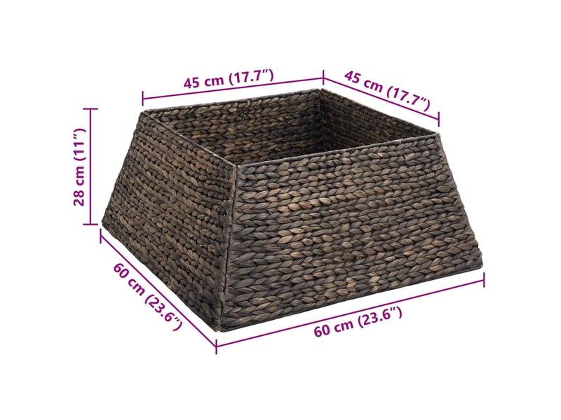  Collier de sapin de noël carré noir 60 x 60 x 28 cm cf61892  - Conforama E
