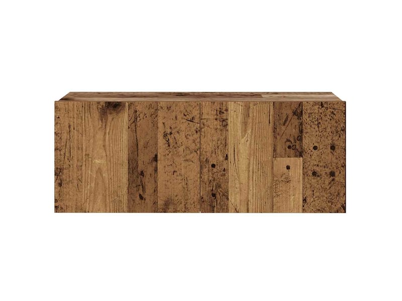  Lot de 6 meuble tv mural, meuble tv suspendu vieux bois bois d'ingénierie shl23971  - Conforama E