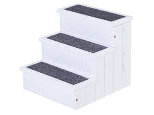 Pouf / repose pied VIVRYN blanc