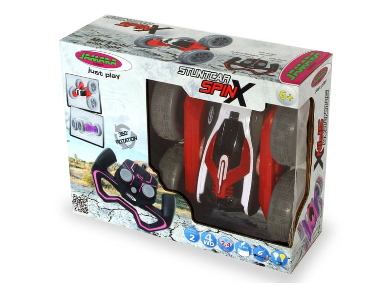 Spinx stuntcar rouge-noir 2,4ghz 410176 - Conforama C