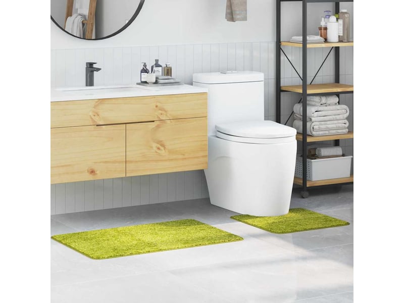  Ensemble de tapis de bain antidérapants 2 pc vert 50 x 50 cm pp cf64749  - Conforama B