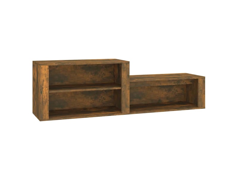  Meuble à chaussure | armoire à chaussures chêne fumé 150x35x45 cm bois d'ingénierie  - Conforama A