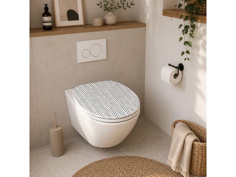  Abattant wc thermodur chevron - frein de chute  - Conforama B