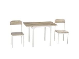 Ensemble table rectangulaire 0 banc(s) 2 chaise(s) 0 tabouret(s) inclu(s) MEUBLIV