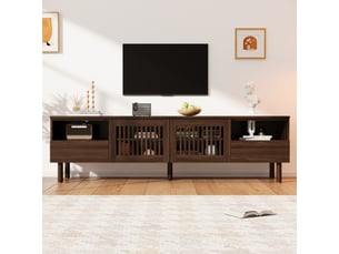 Meuble tv coloris marron <strong>SWEIKO</strong> <strong></strong>