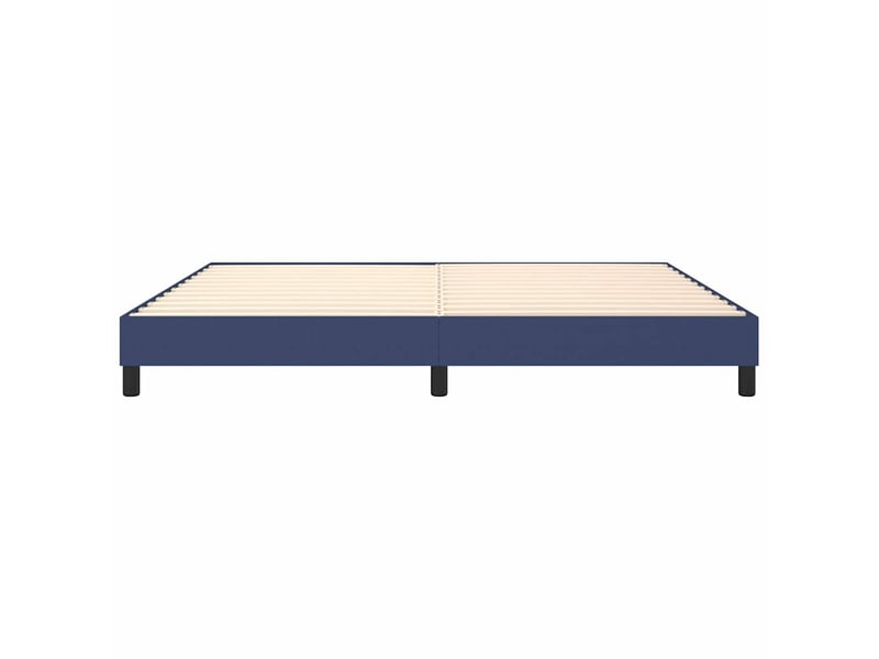 Lit double- lit adulte -  cadre de lit à lattes bleu 200x200 cm tissu  - Conforama D