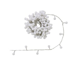 Guirlande lumineuse boules d'extérieur 17,5 m 233 led blanc froid 13 fonctions sur secteur