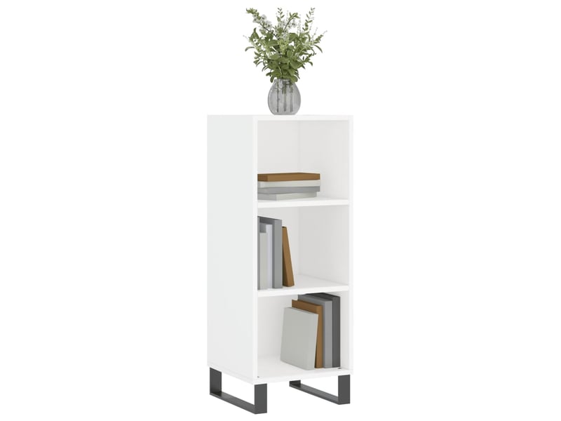 Buffet - bahut - meuble de rangement blanc 34,5x32,5x90 cm bois d'ingénierie  - Conforama C