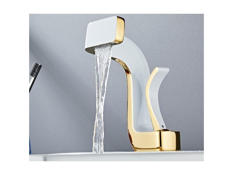  Robinet de bassin robinet lavabo de salle de bain cascade mitigeur robinet de salle de bain  - Conforama D