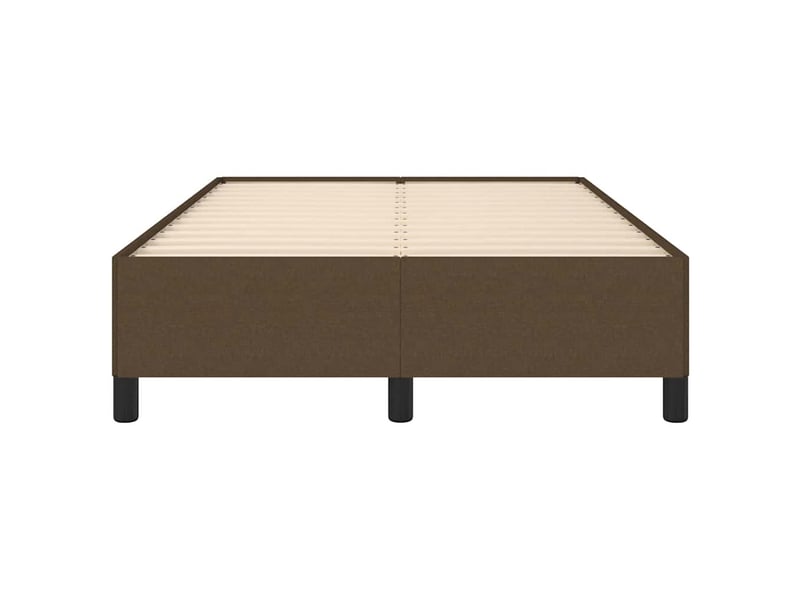  Lit double- lit adulte -  cadre de lit sans matelas marron foncé 120x190 cm tissu  - Conforama D